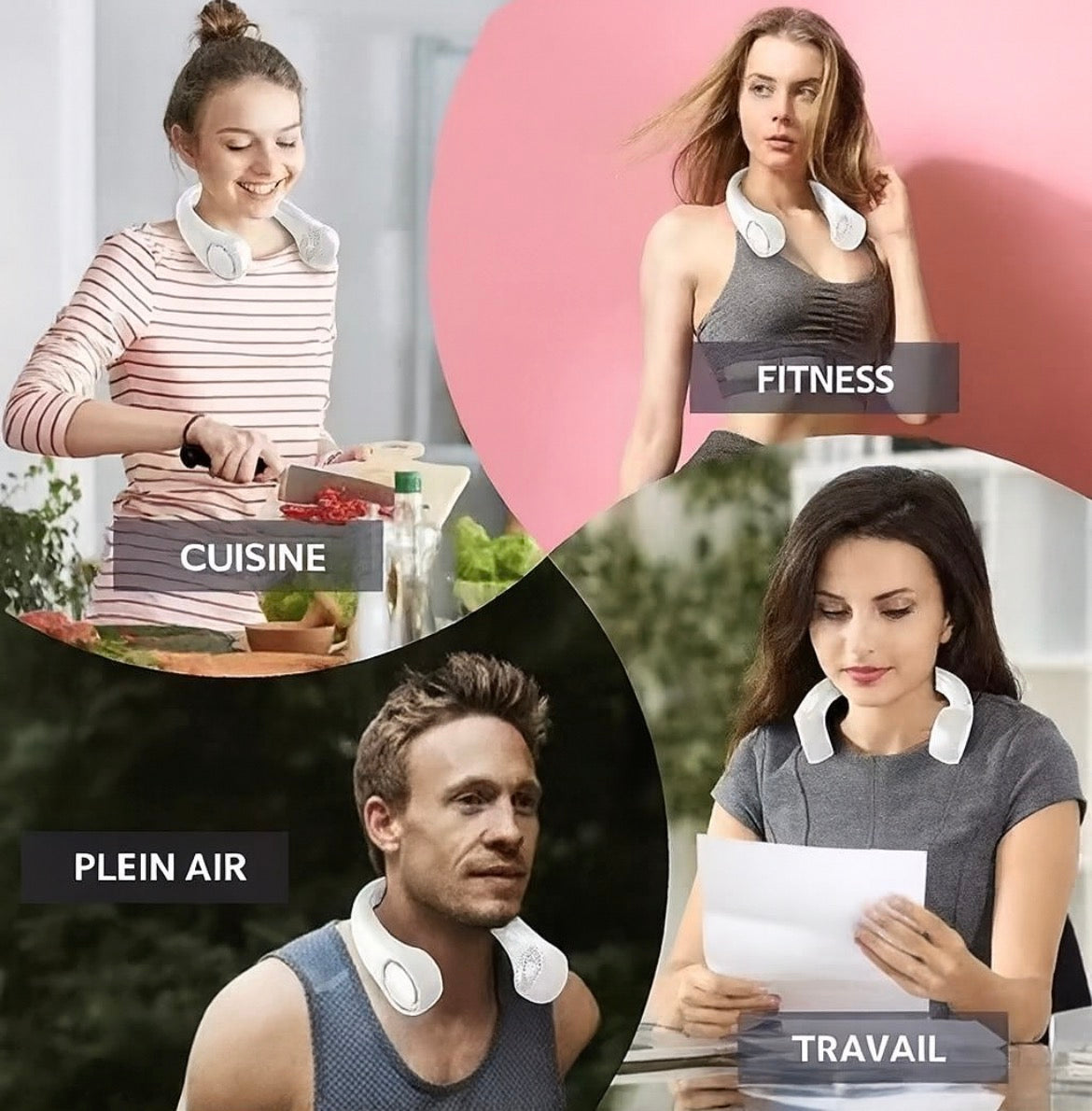 ❄️ Ventilateur Tour de Cou – Fraîcheur mains libres tout l’été