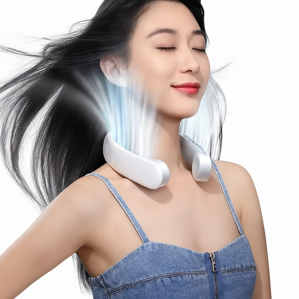 ❄️ Ventilateur Tour de Cou – Fraîcheur mains libres tout l’été